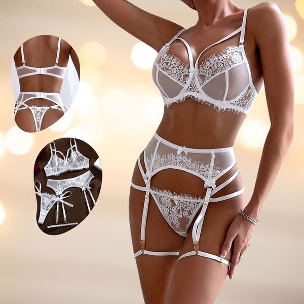 Sexy besticktes Dessous-Set | WHISPER