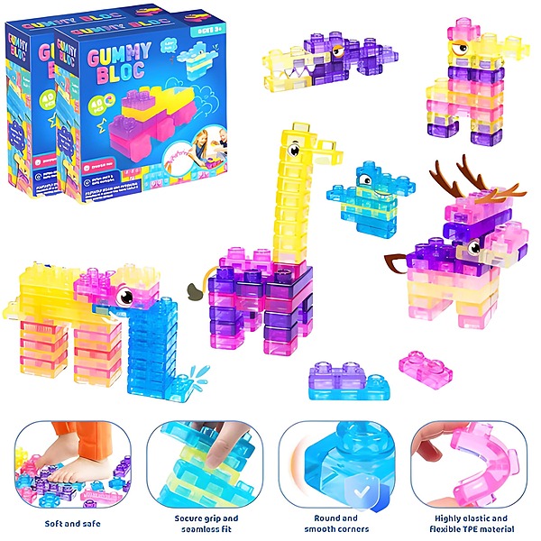 Weiche, quetschbare Stapelblöcke | JELLYFUN