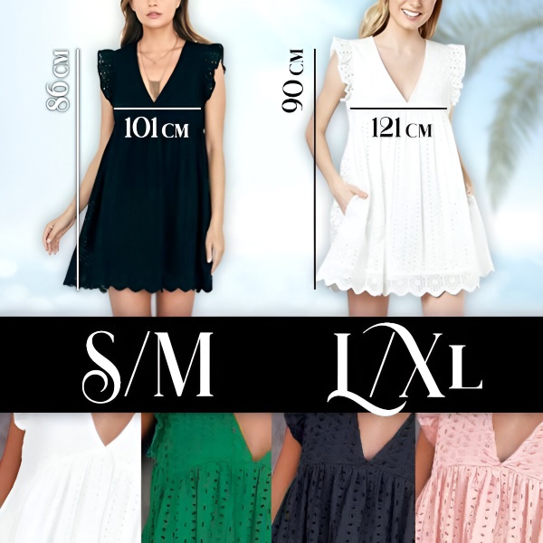 Lockeres sommerkleid aus spitze | BELLACHIC